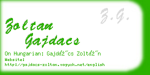 zoltan gajdacs business card